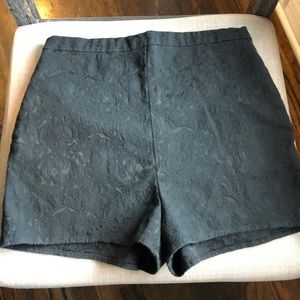 LUCCA COUTURE BLACK HIGH RISE SHORTS